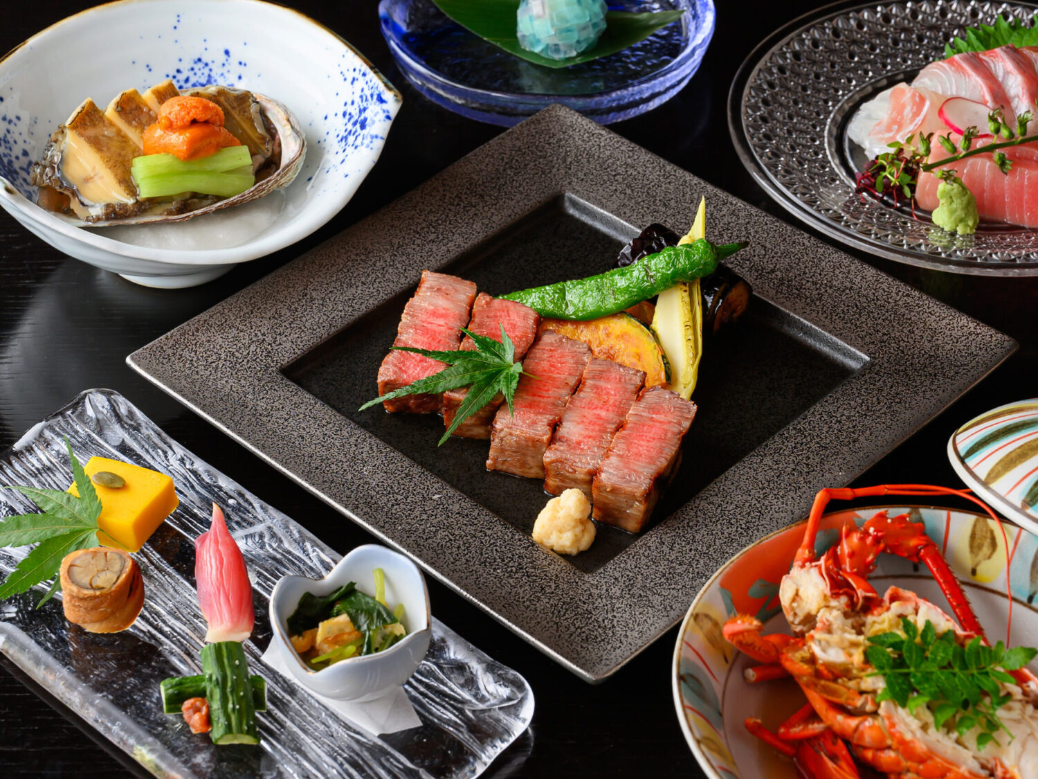 【高松会席】季節の会席料理　16,500円　～季節のお料理と黒毛和牛フィレステーキをご堪能いただけます～ イメージ